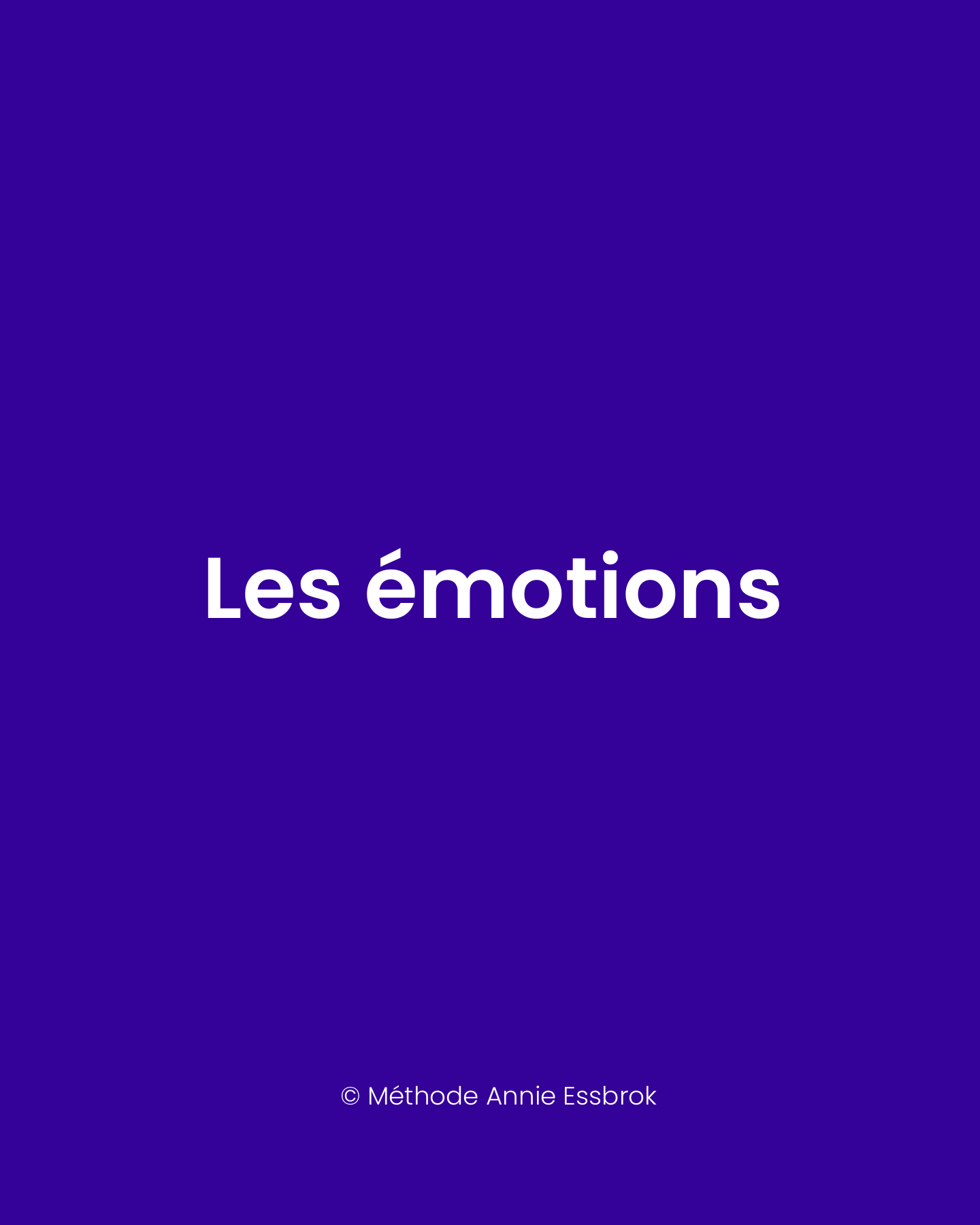 Les émotions